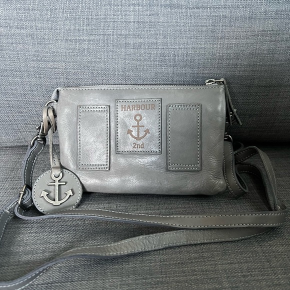 NEW HARBOUR 2nd MULTIFUNCTIONAL SMALL CROSSBODY SHOULDER FANNIEBAG LEATHER